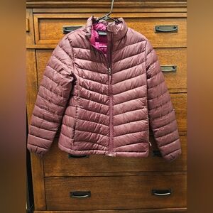 Marmot Purple Puffer Jacket Lightweight Quilted Design